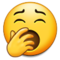 Yawning Face emoji on Samsung